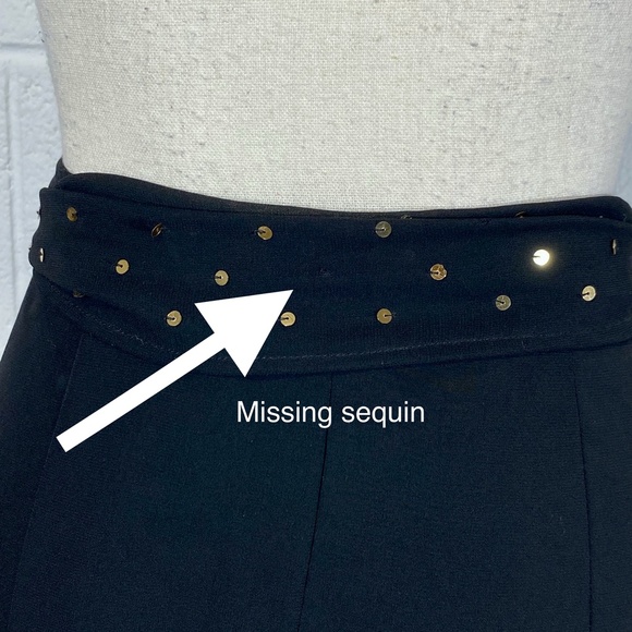 Rampage Clothing Company Black Skirt with Gold Sequins - Picture 5 of 9